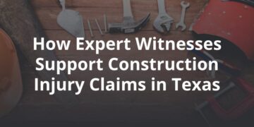 How Expert Witnesses Support Construction Injury Claims in Texas